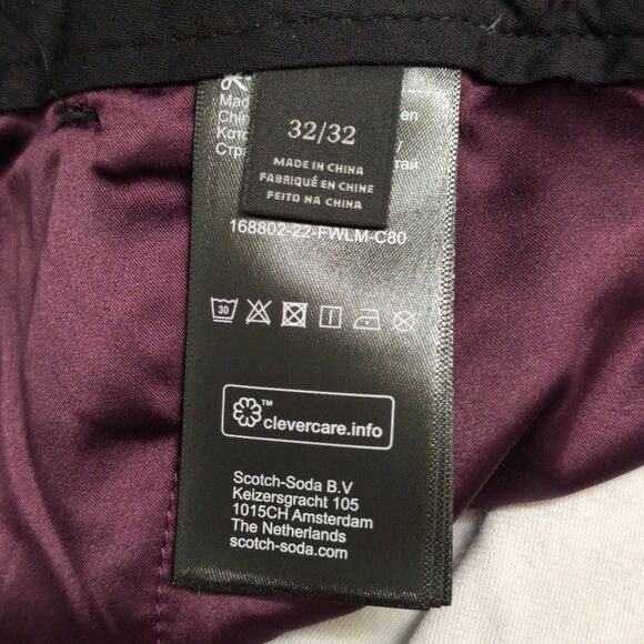 Scotch & Soda Velvet High Rise Flared Trousers Pants Multicolor Pockets 32 New - Picture 11 of 16